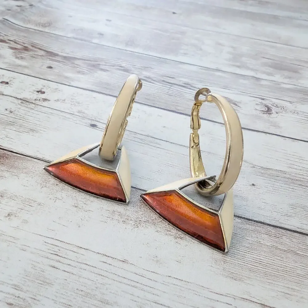 Vintage Goldette Earrings Dangle Earrings for Pierced Ears